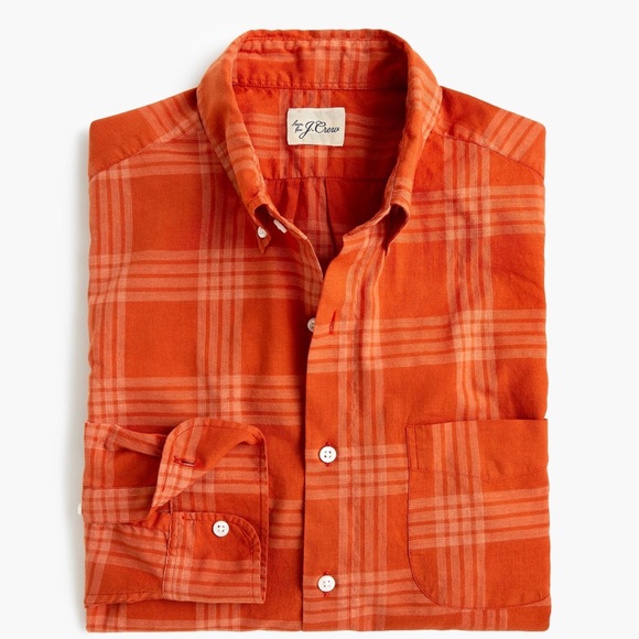 J. Crew Other - J Crew Overdyed Plaid Shirt Sz L